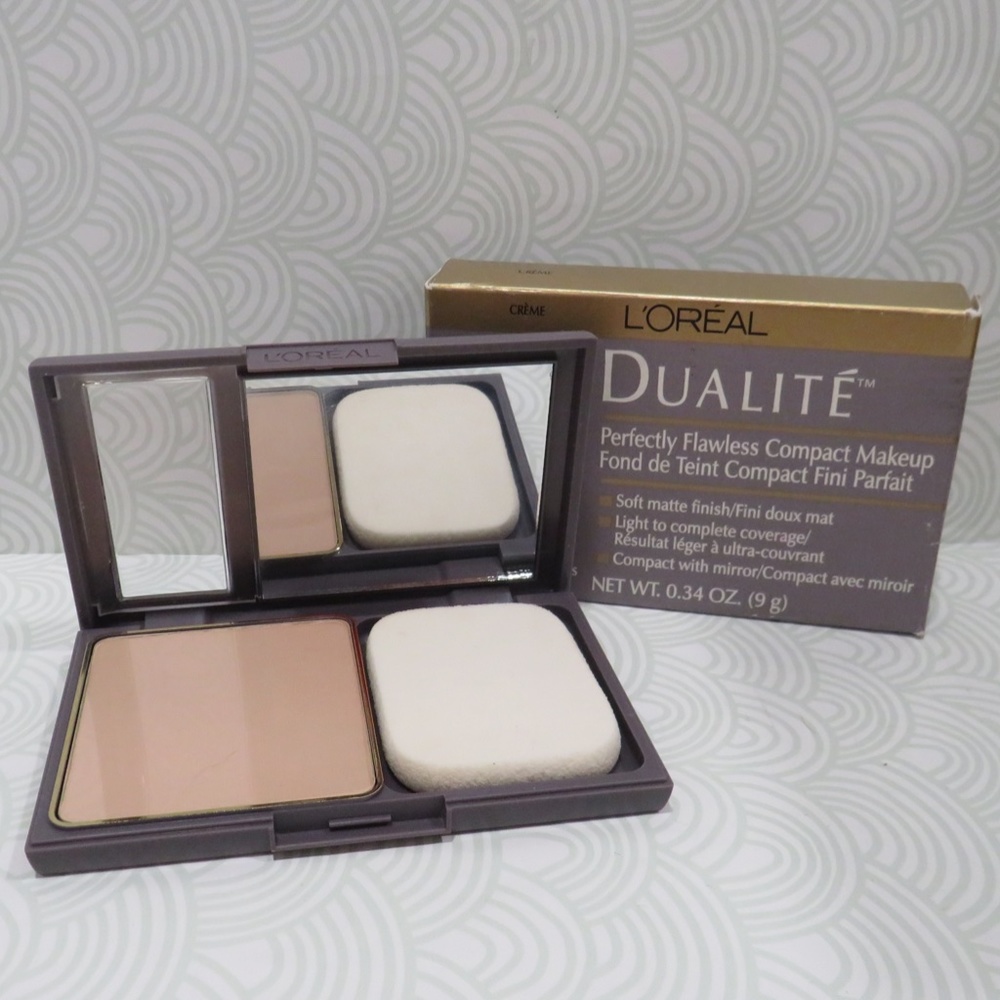 L'OREAL💥DUALITE PERFECTLY FLAWLESS COMPACT MAKEUP CRÈME💥